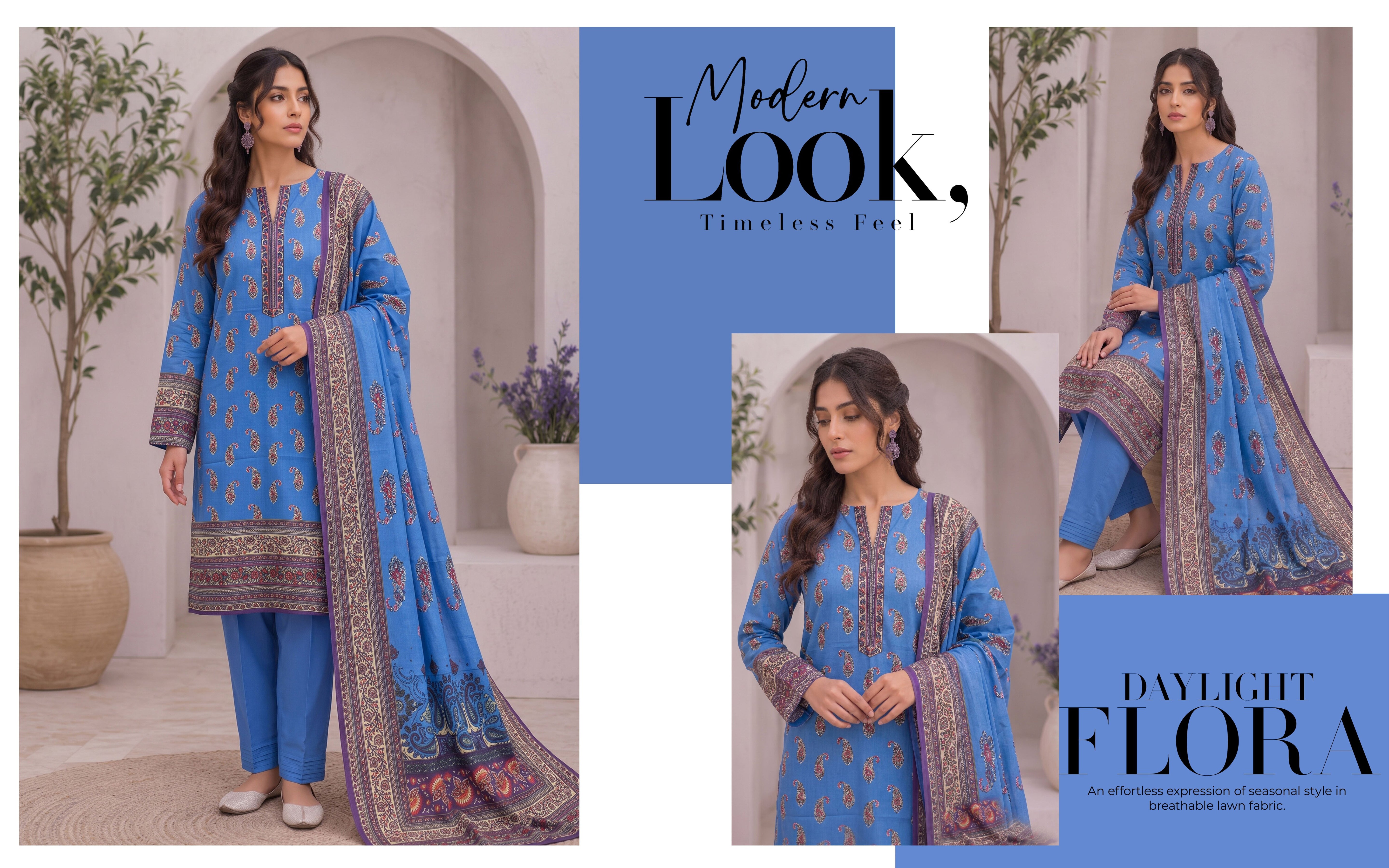 Isbah Noor Superior Printed Lawn 3Pcs 001594