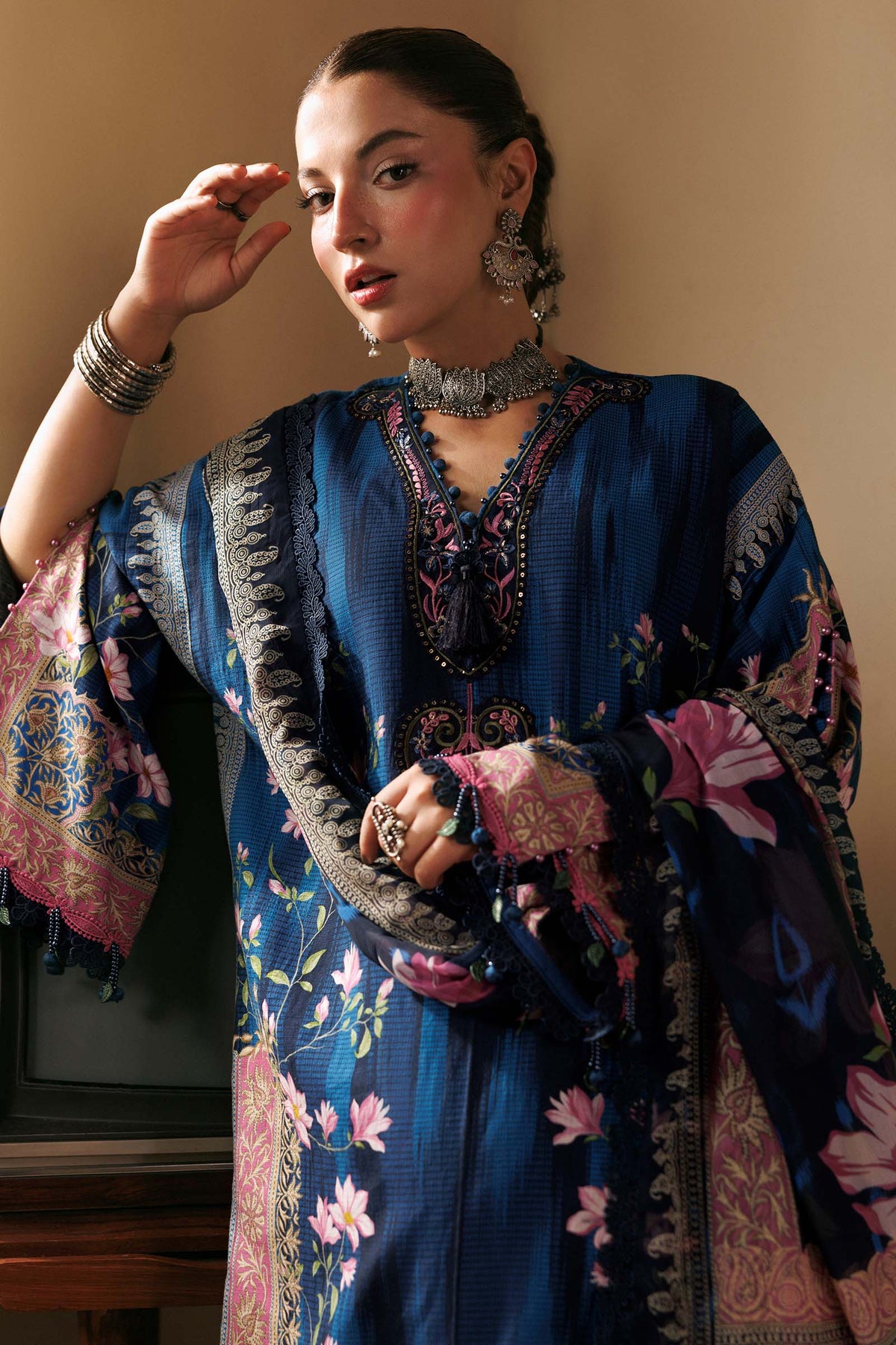 Agla Station By Maria B M.Basics Printed Khadder 3 Pcs Collection 002152