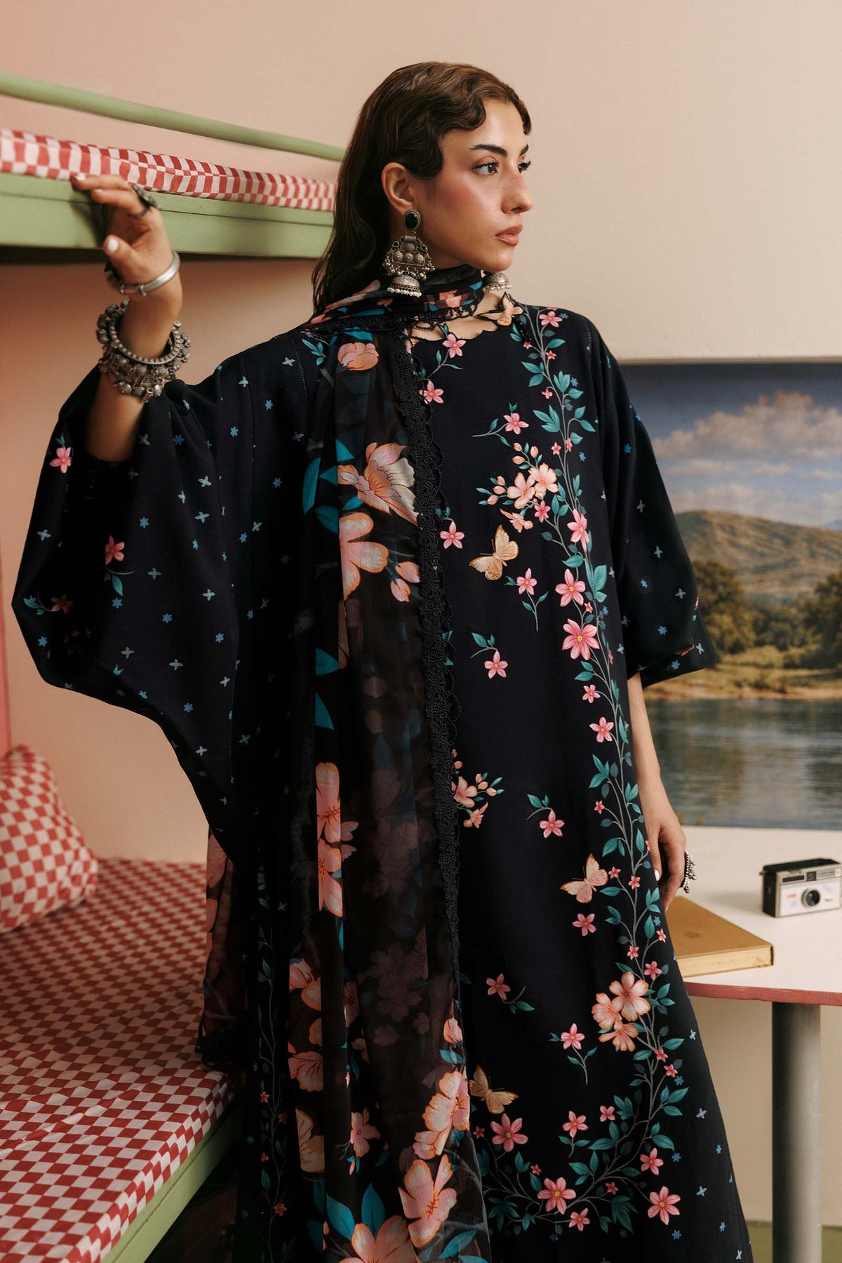 Agla Station By Maria B M.Basics Printed Khadder 3 Pcs Collection 002147