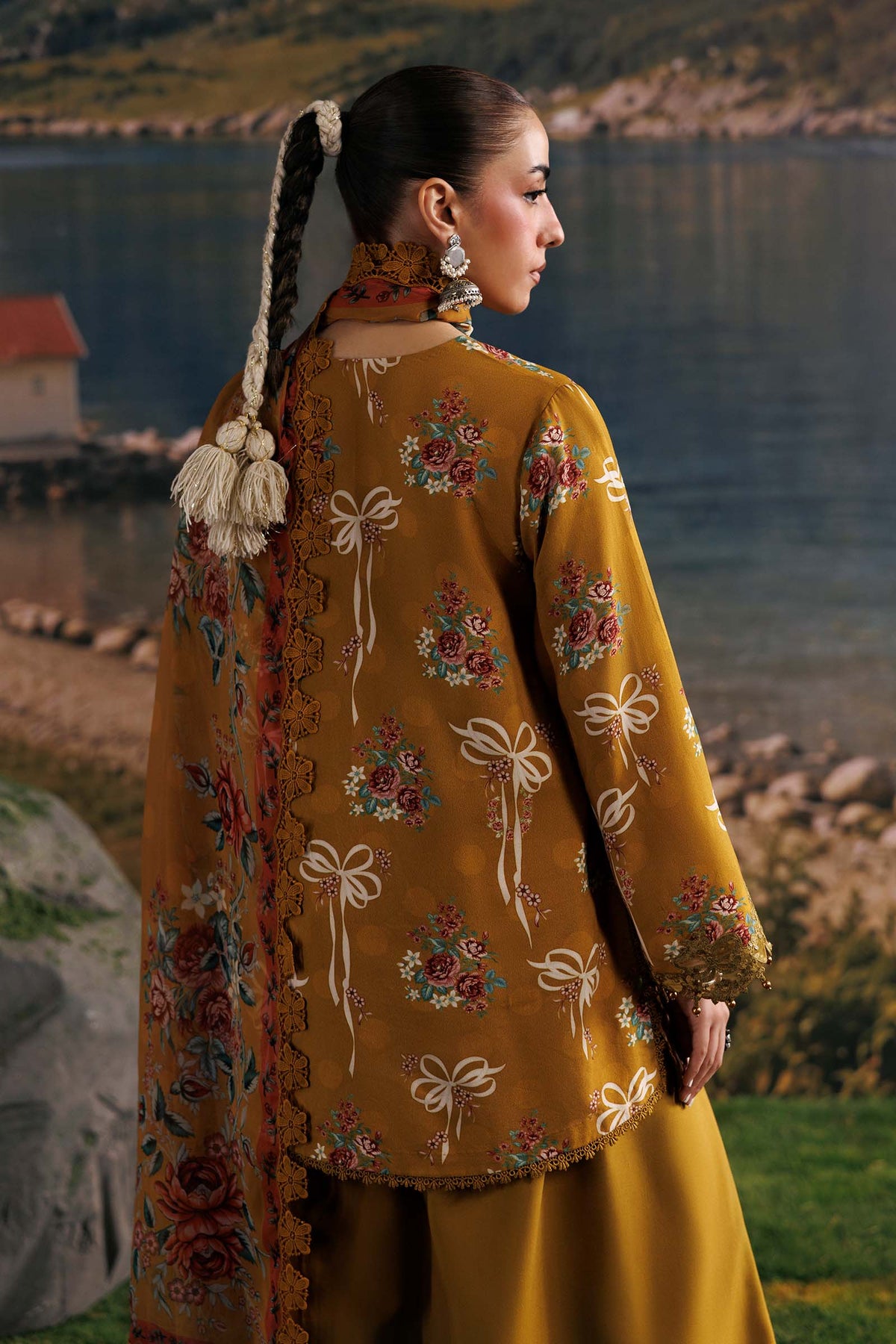 Agla Station By Maria B M.Basics Printed Khadder 3 Pcs Collection 002146