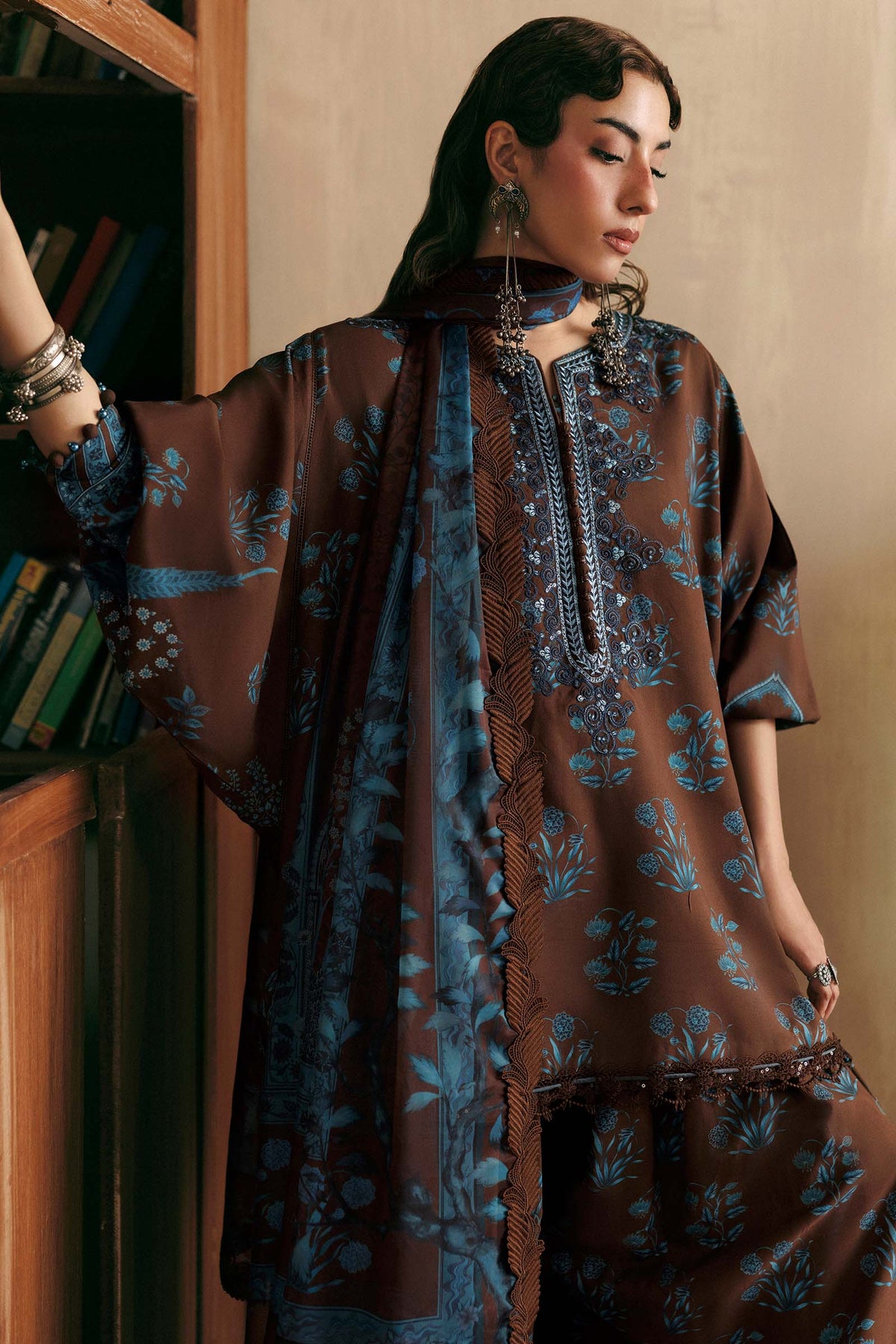 Agla Station By Maria B M.Basics Printed Khadder 3 Pcs Collection 002142