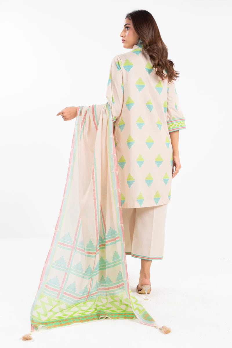Alkaram Lawn Shirt Dupatta – 2PC SS-36.1-25-1OFF-WHITE