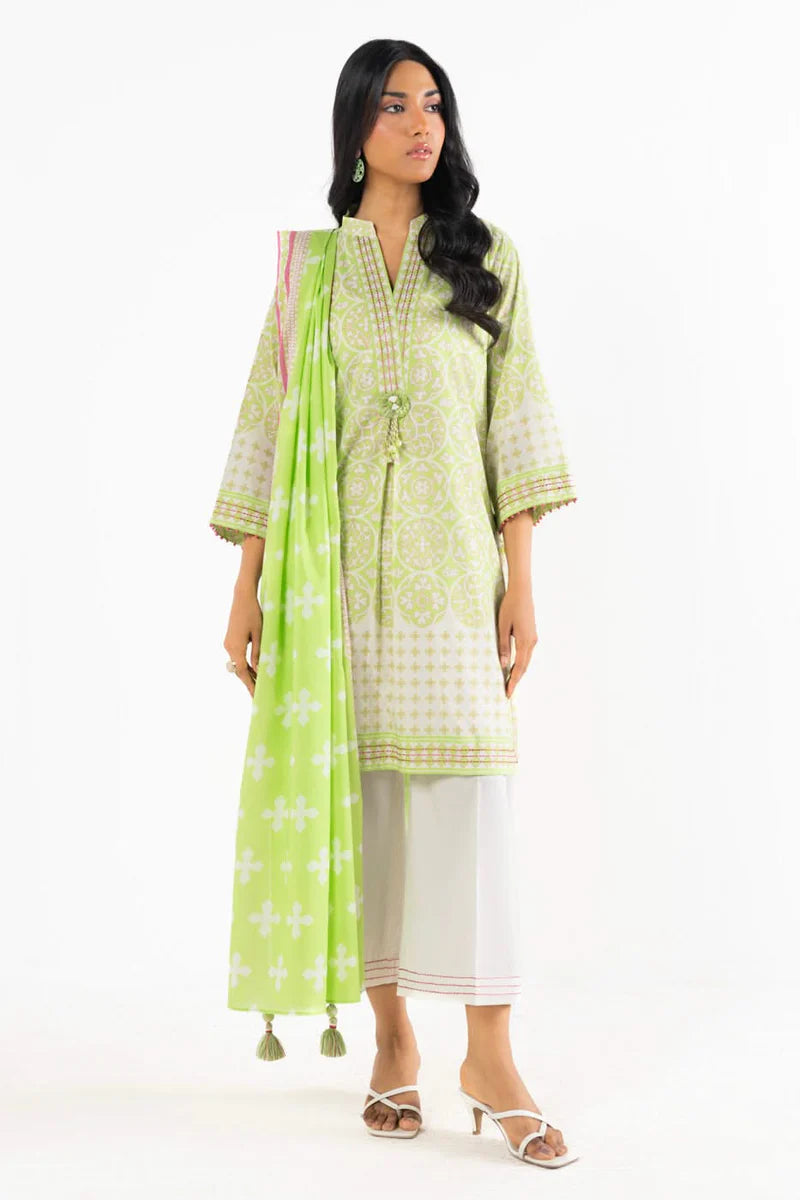 Alkaram Lawn Shirt Dupatta – 2PC SS-67-25-2-LIGHT GREEN