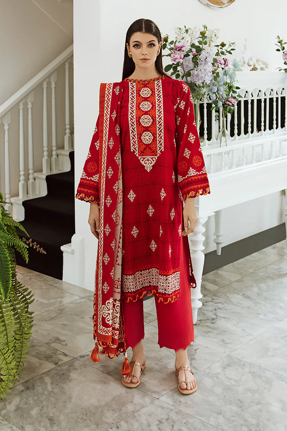 Zellbury Khaddar Collection 3Pc 100% Original Stock 000831