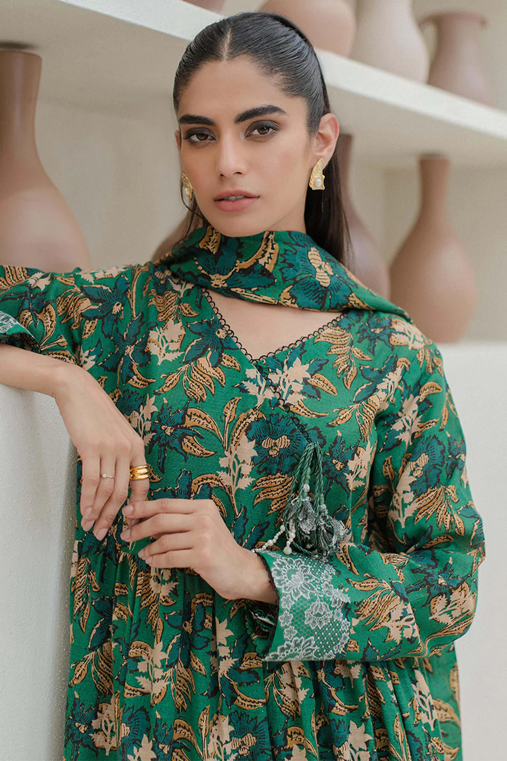 Zellbury Khaddar Collection 3Pc 100% Original Stock 000843