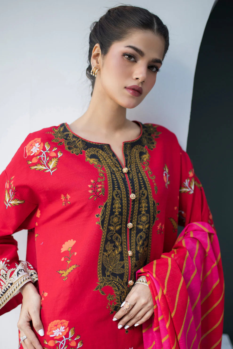 Zellbury Khaddar Collection 3Pc 100% Original Stock 000856