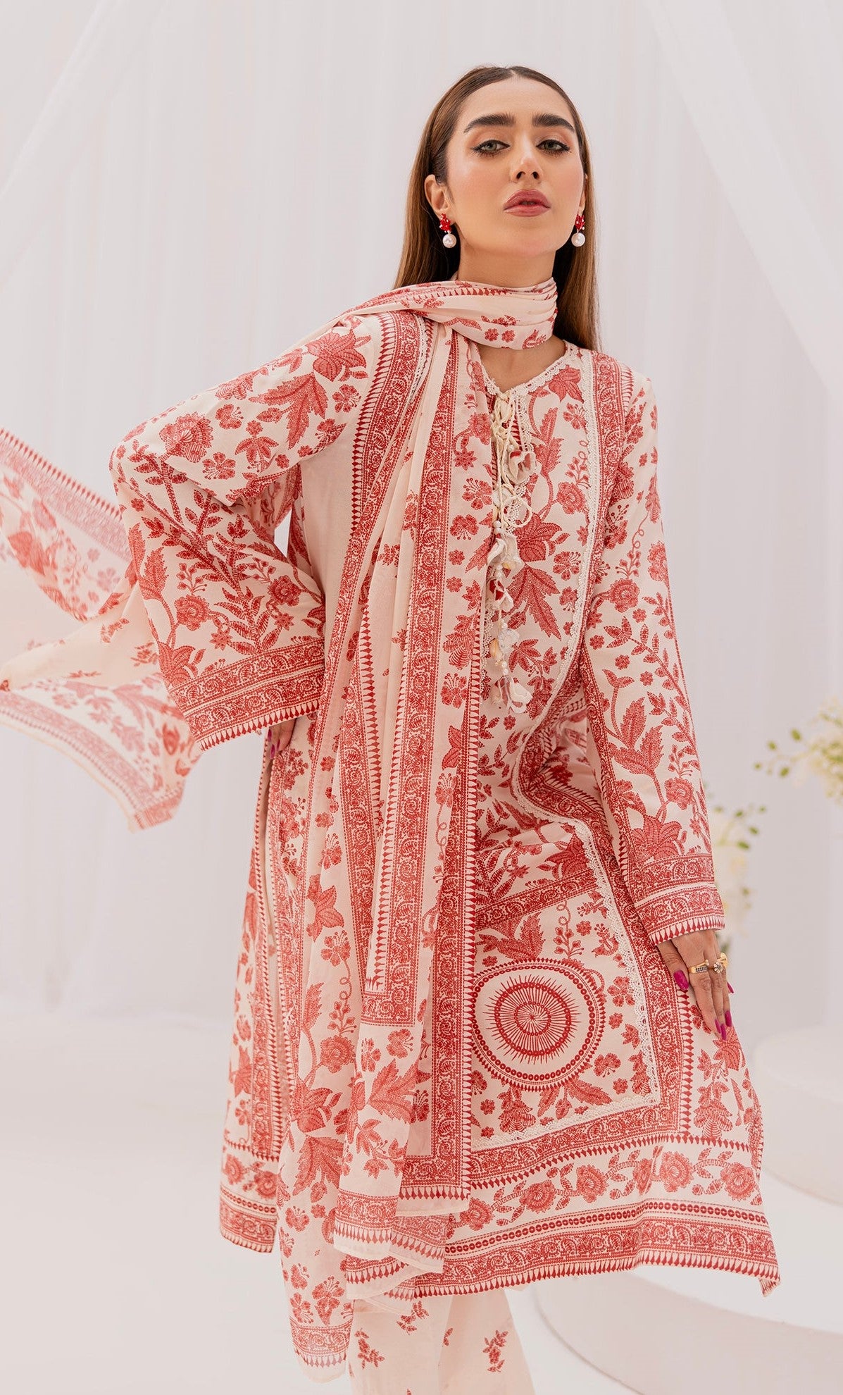 AZMIN CASUAL EMBROIDERED Unstitched Lawn 3 Pcs