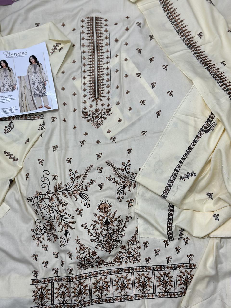 Bareeze Dhanak Embroidered 3Pcs Luxury Winter Collection BRZ07