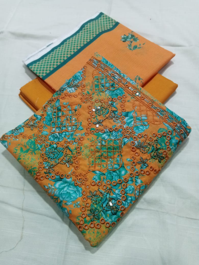 Tayyab Noor Embroidered Khaddar 3-Piece Suit -Air jet Superior Khaddar 000944