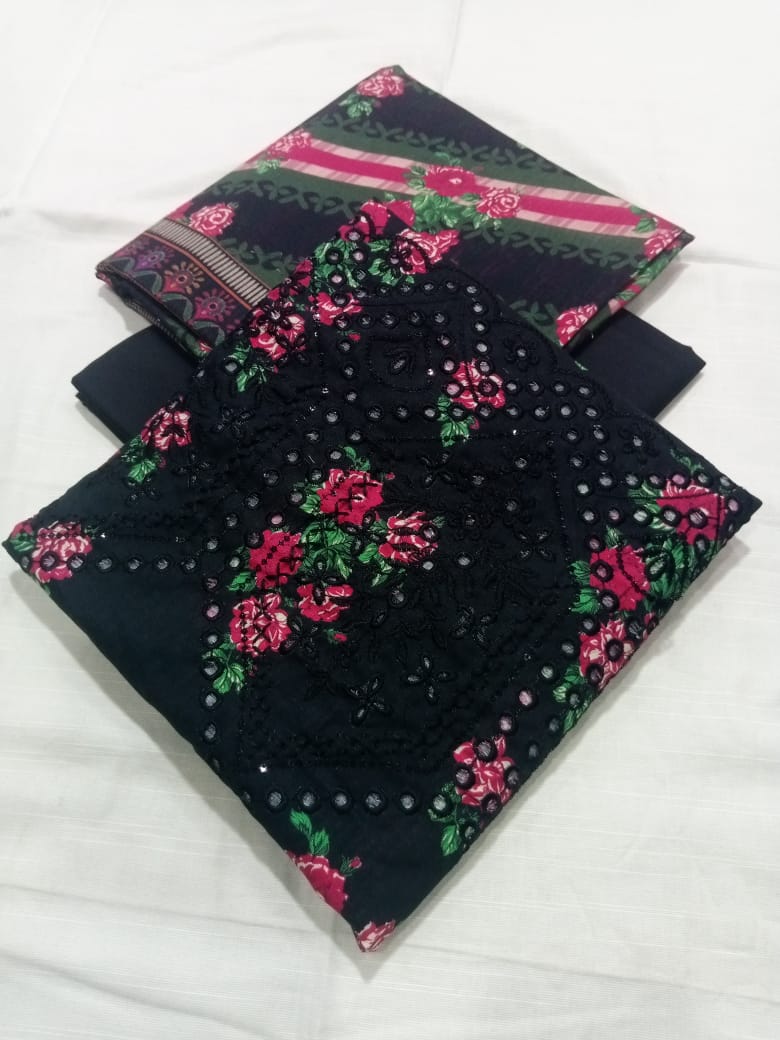 Tayyab Noor Embroidered Khaddar 3-Piece Suit -Air jet Superior Khaddar 000949