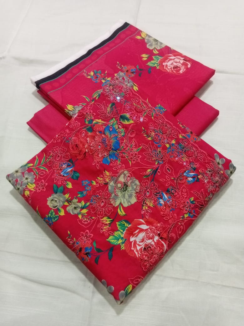 Tayyab Noor Embroidered Khaddar 3-Piece Suit -Air jet Superior Khaddar 000945