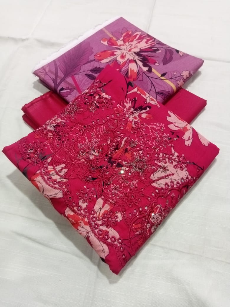 Tayyab Noor Embroidered Khaddar 3-Piece Suit -Air jet Superior Khaddar 000948