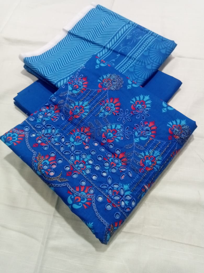 Tayyab Noor Embroidered Khaddar 3-Piece Suit -Air jet Superior Khaddar 000942