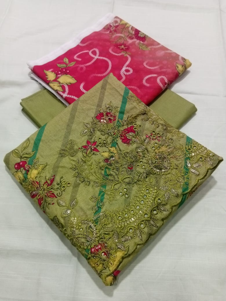 Tayyab Noor Embroidered Khaddar 3-Piece Suit -Air jet Superior Khaddar 000941