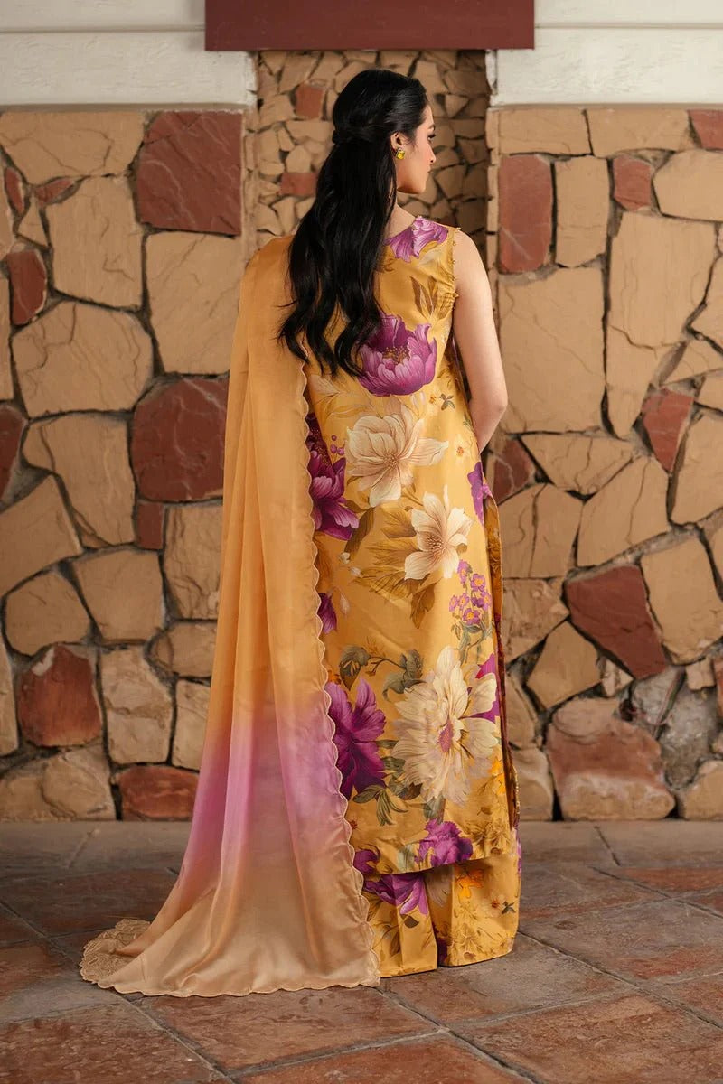 Iznik Embroidered Lawn 3Pcs Luxury Suit UE-400 Yellow