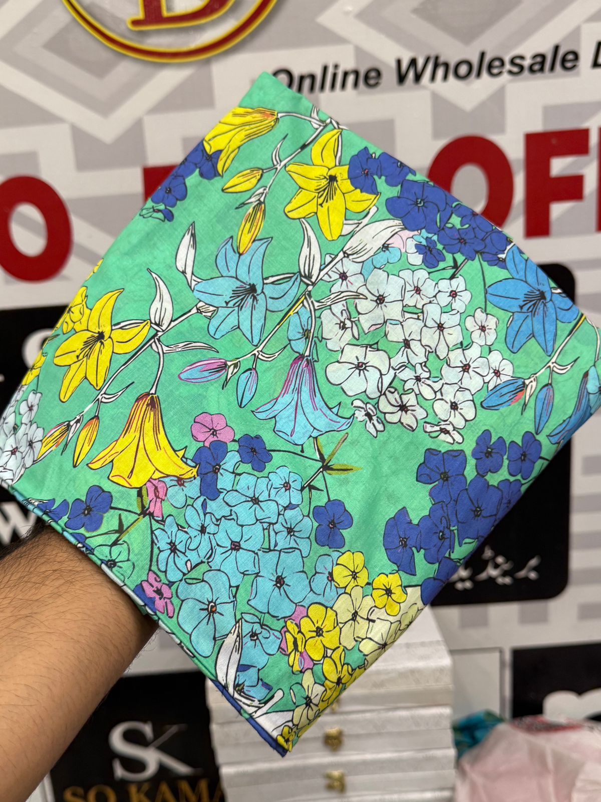 Alhamra Allover Printed Lawn 2Piece 001076