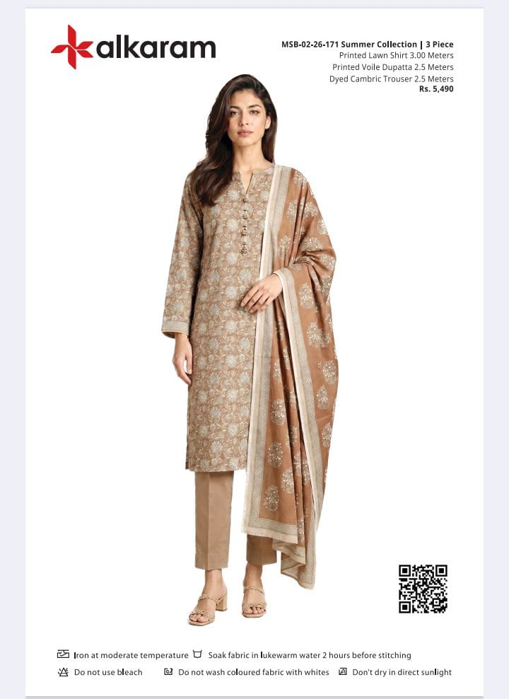 Alkaram Original Lawn 3-Piece Summer Collection 001614