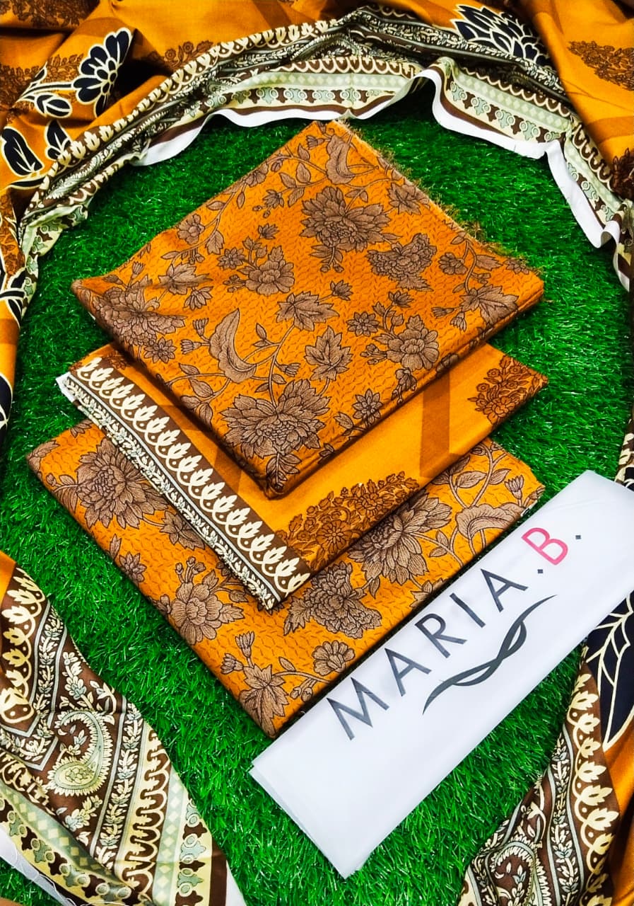 Maria B Printed Winter Lelan 3 Pcs 001631