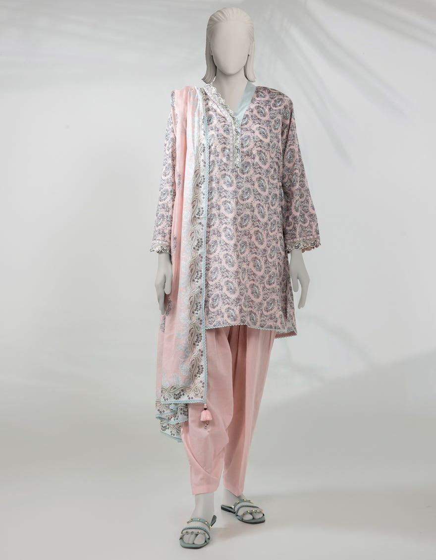 J. Original Lawn 3-Piece Printed Summer Collection 001641
