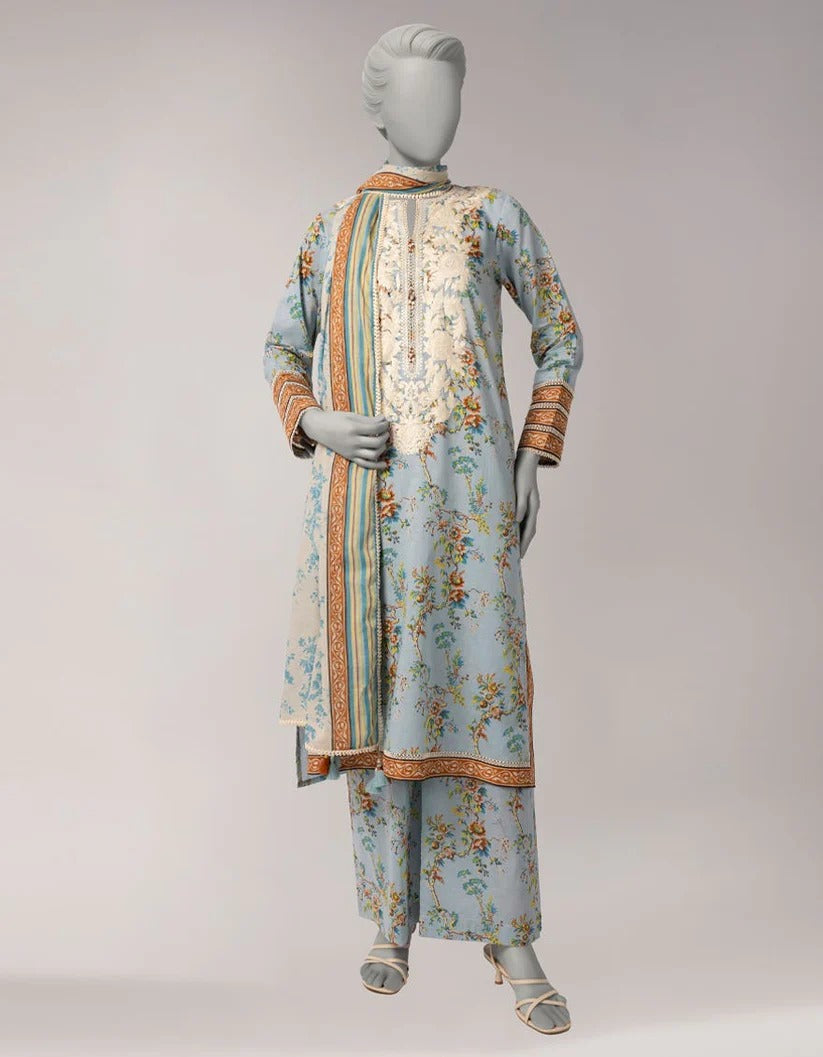 J. Original Lawn 3-Piece Printed Summer Collection 001648
