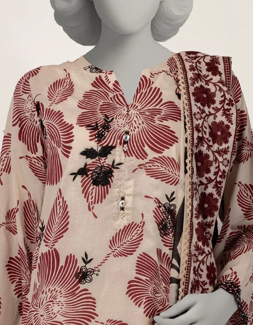 J. Original Lawn 3-Piece Printed Summer Collection 001651