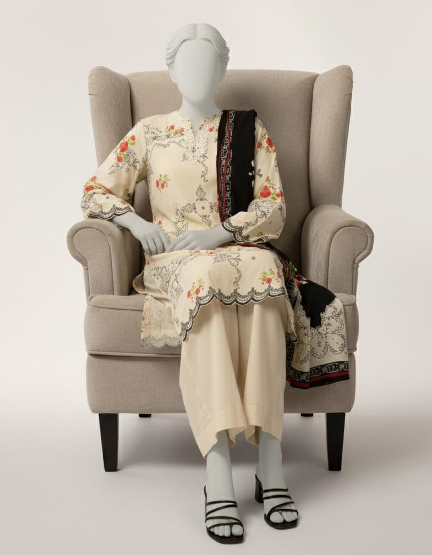 J. Original Lawn 3-Piece Printed Summer Collection 001728