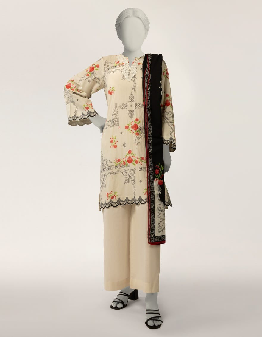 J. Original Lawn 3-Piece Printed Summer Collection 001728