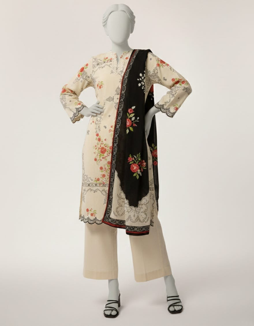 J. Original Lawn 3-Piece Printed Summer Collection 001728