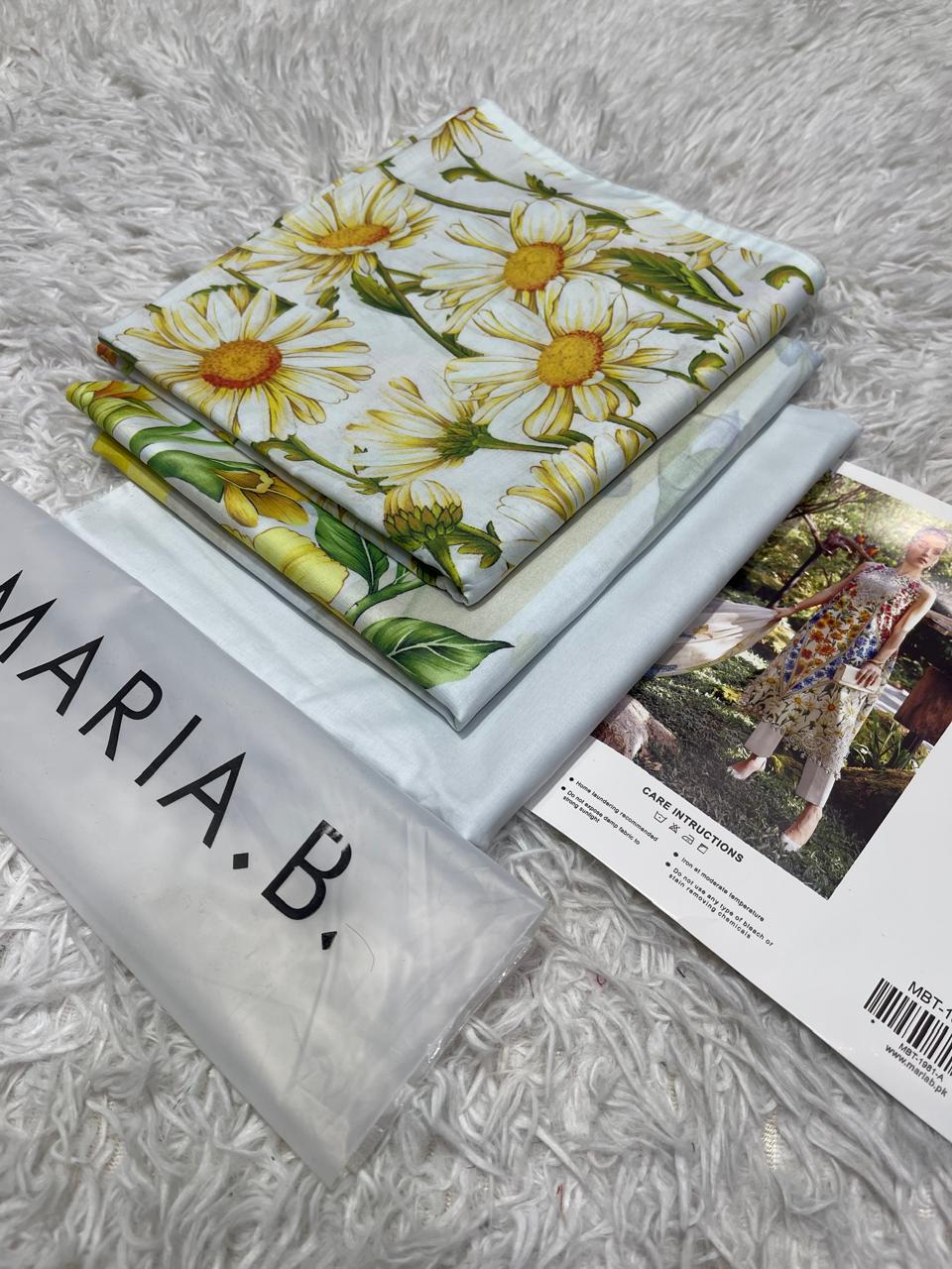 Maria B Digital Printed Lawn 3PC Unstitched Suit 001799