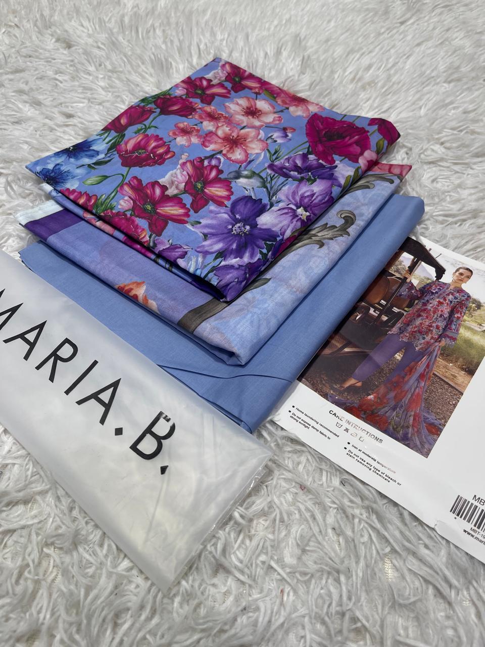 Maria B Digital Printed Lawn 3PC Unstitched Suit 001797
