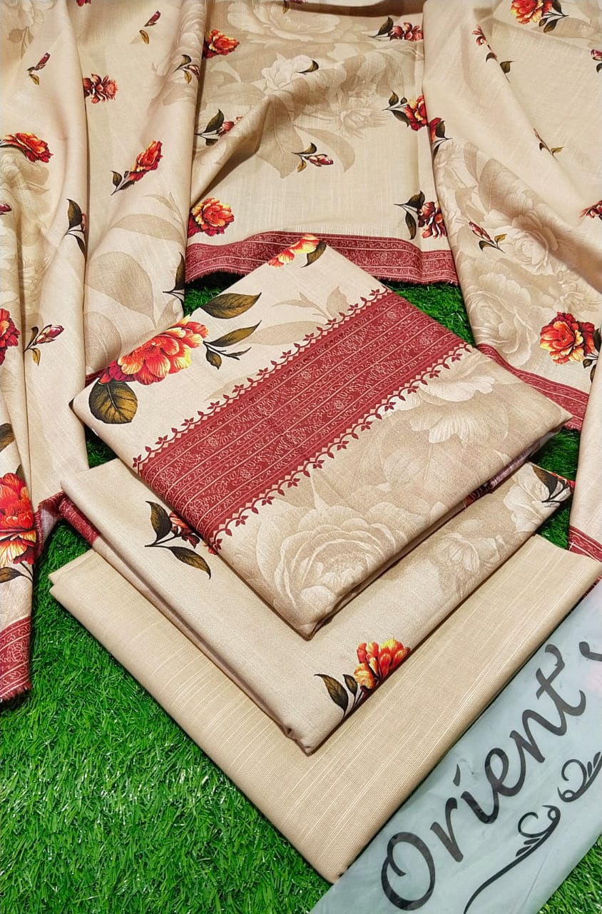 Orient Original Khadder 3PC Printed Unstitched 001826