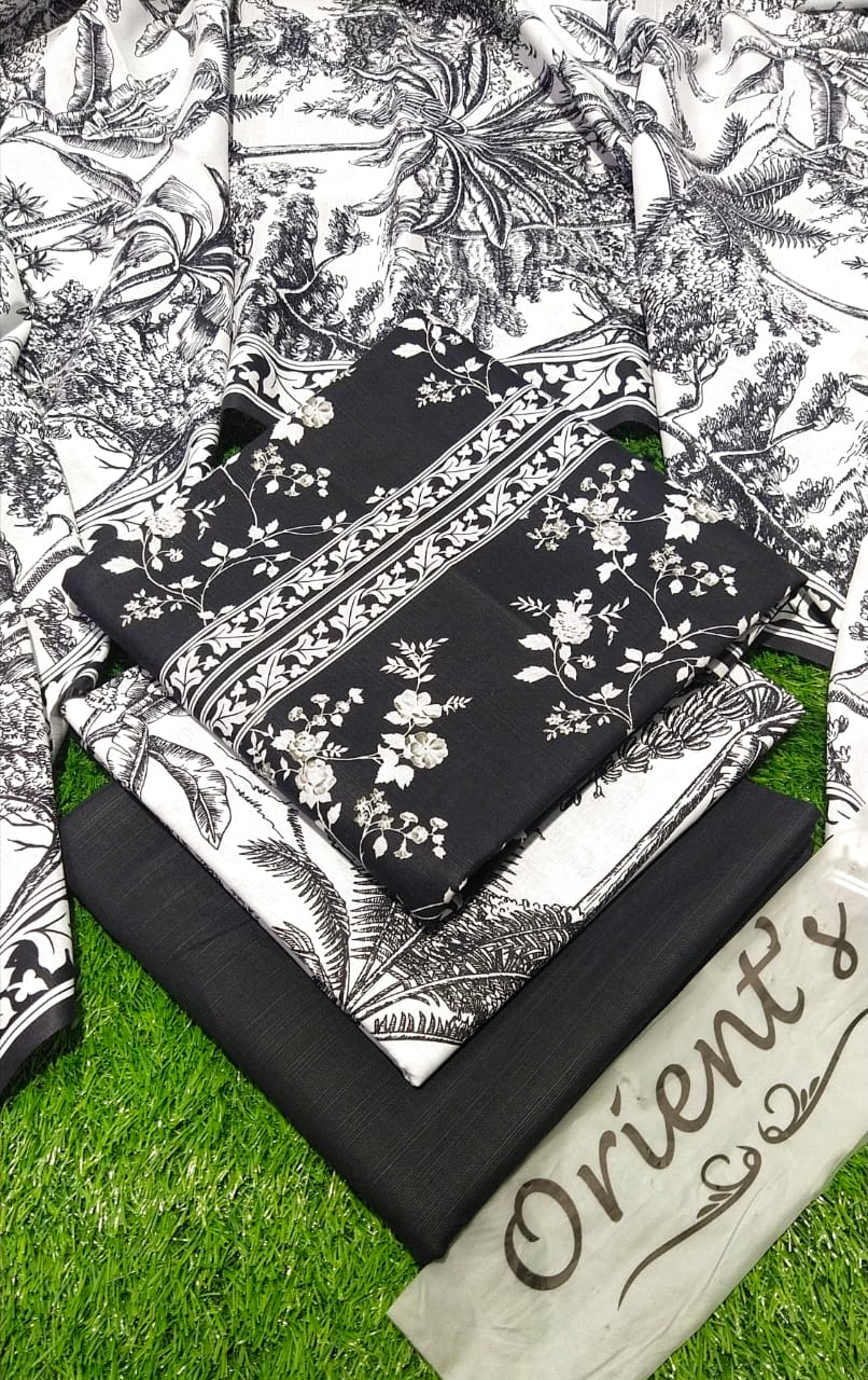 Orient Original Khadder 3PC Printed Unstitched 001832