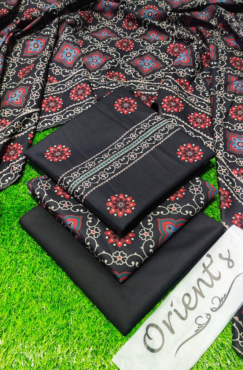 Orient Dhanak 3PC Printed Winter Collection 001842