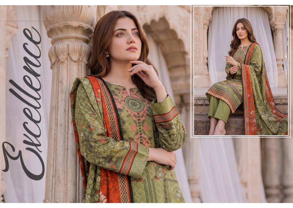Gul-E-Sahar By Khushi Digital Printed Viscose karandi 3pcs 001959
