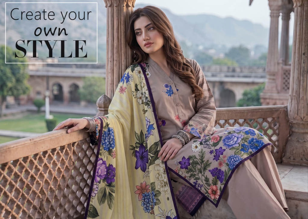Gul-E-Sahar By Khushi Digital Printed Viscose karandi 3pcs 001956