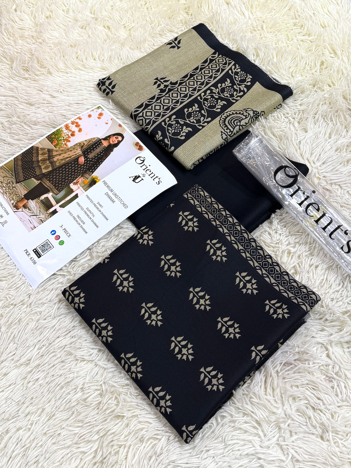 Orient Dhanak 3PC Printed Winter Collection 002130
