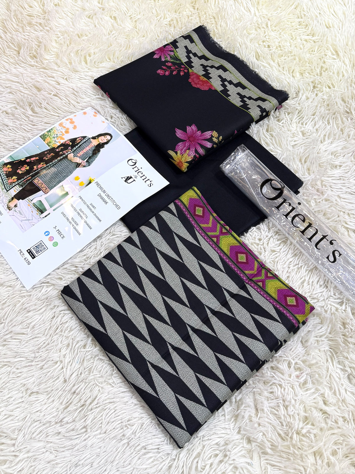Orient Dhanak 3PC Printed Winter Collection 002123
