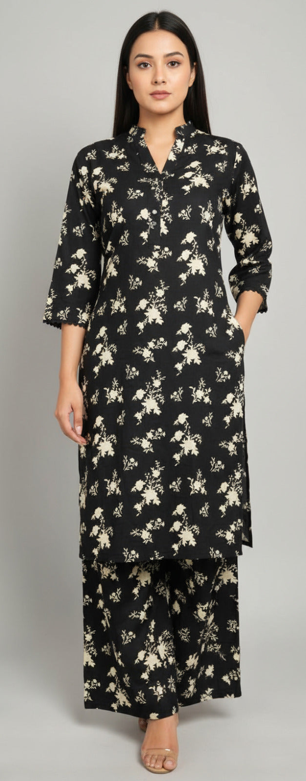 Premium Khaddar Cord-Set Shirt Trouser Ethnic Style ORR