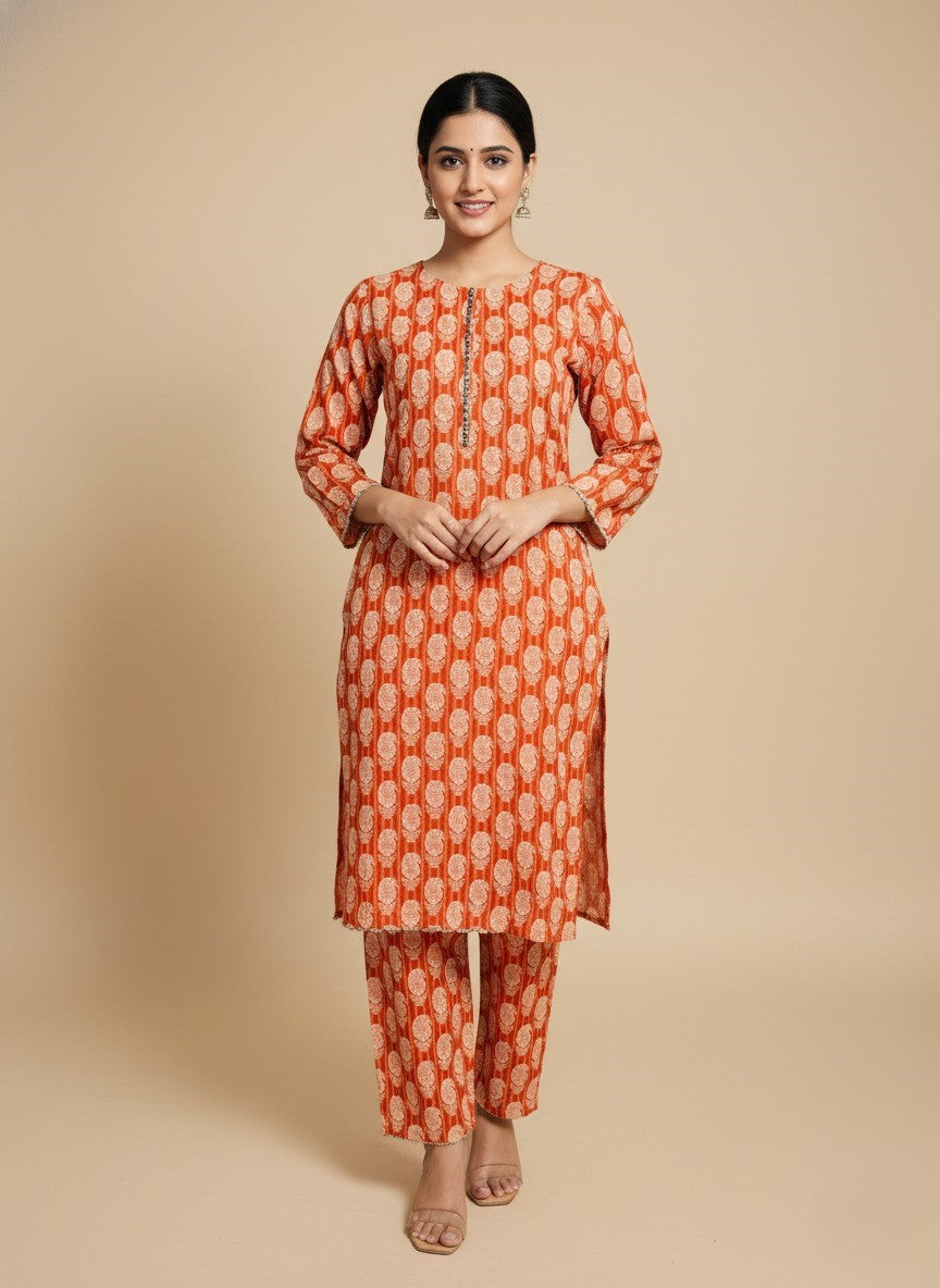 Premium Khaddar Cord-Set 1 Shirt Trouser Ethnic Style