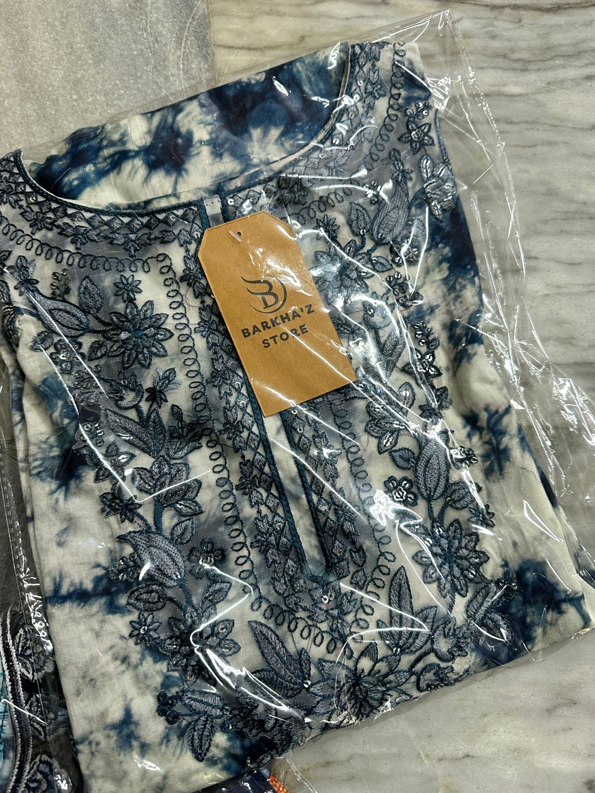 SAPHIRE HIT CODE Hania EID Embroidered Stitched Luxury Lawn 3 pcs