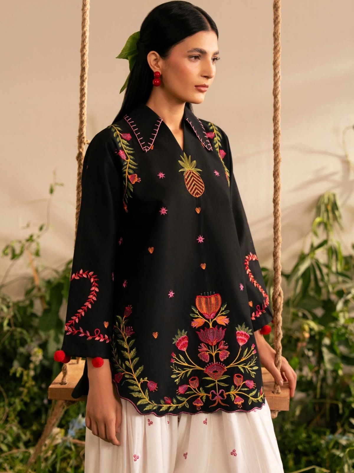 Zartaj by Elbellara Fully Embroidered Khaddar 2-Piece Stitched & UnStitched Suit