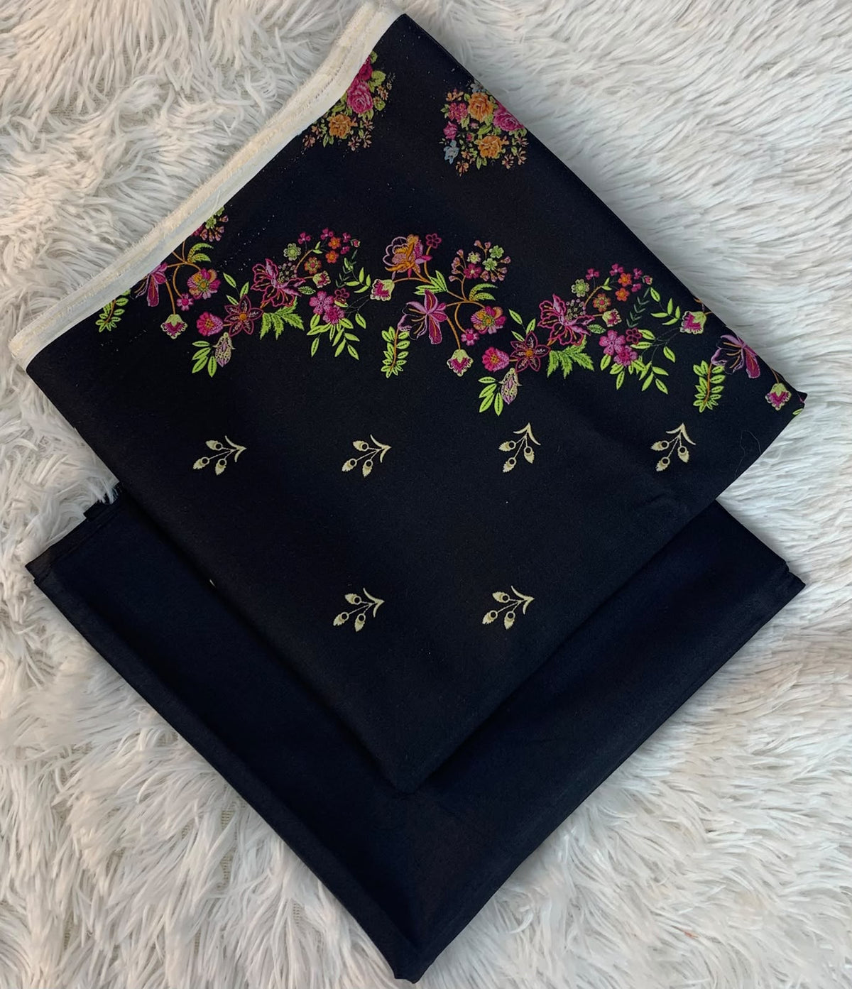 Musammary Linen Digital Suit | 2-Piece Unstitched Winter Suit 001976