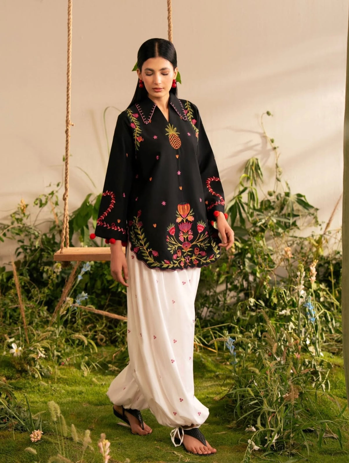 Zartaj by Elbellara Fully Embroidered Khaddar 2-Piece Stitched & UnStitched Suit