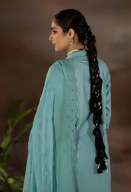 Chikankari shiffli Embroriderd lawn collection with embroidered chiffon dupatta