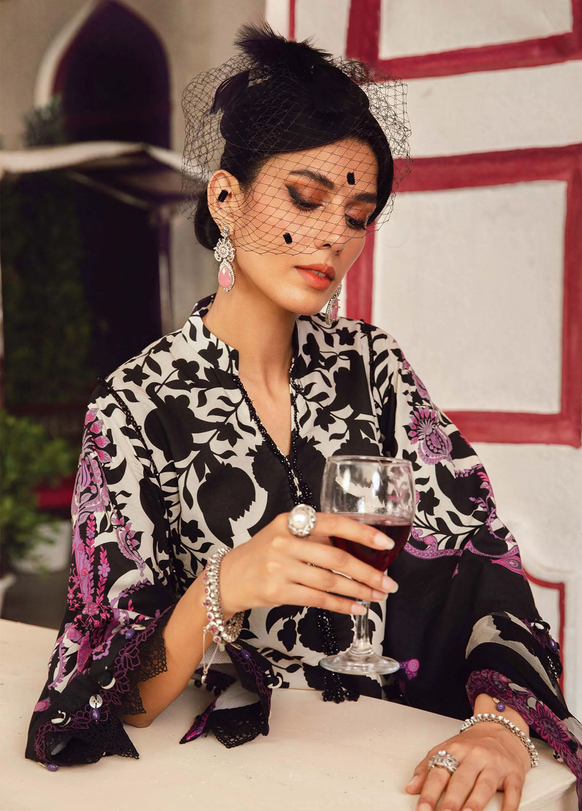 Maria B Embroidered Lawn 3-Piece Unstitched Suit MPT-2704-B
