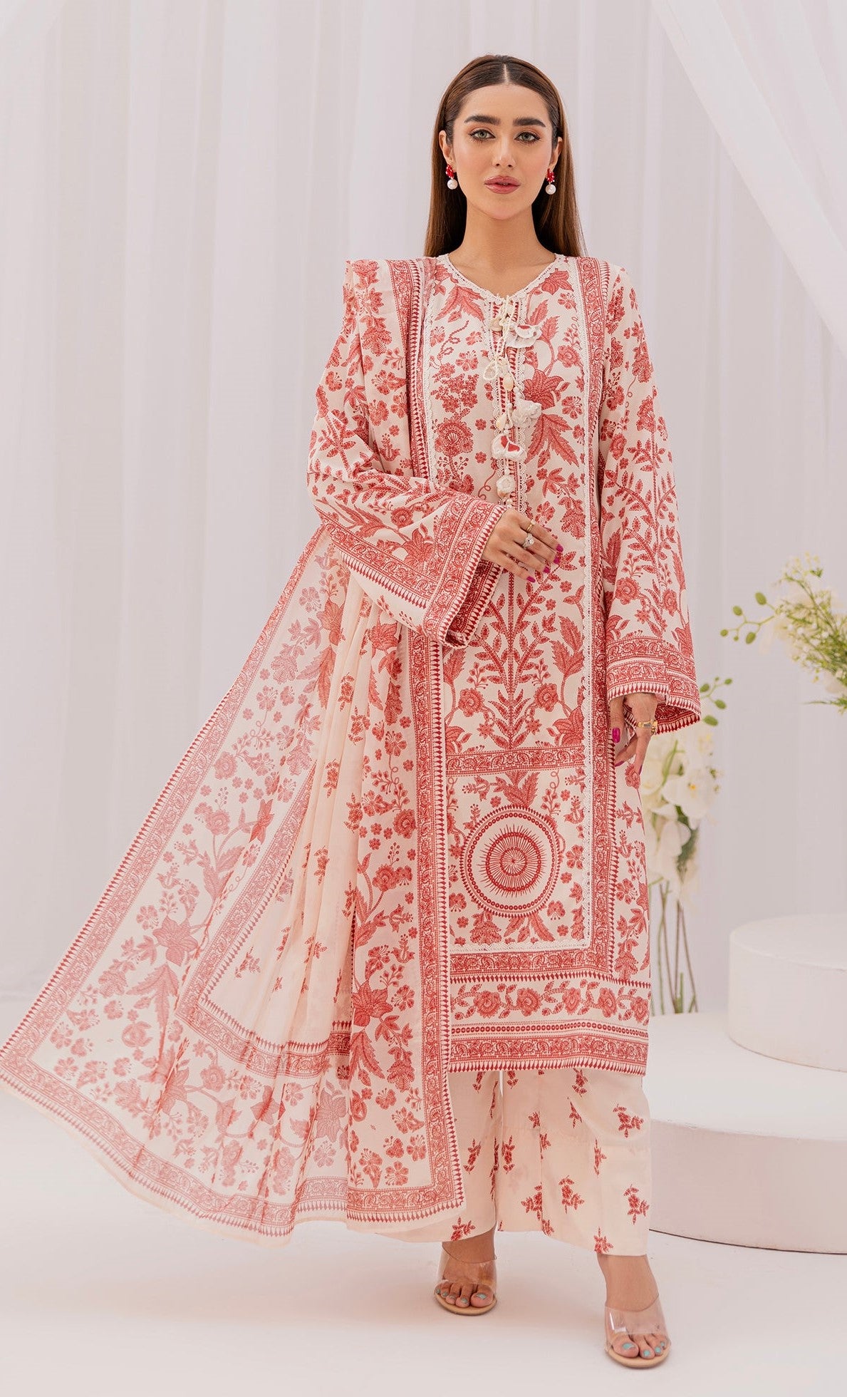 AZMIN CASUAL EMBROIDERED Unstitched Lawn 3 Pcs