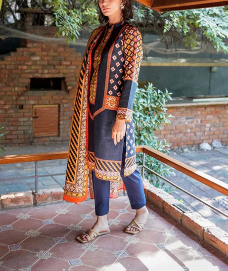 Zellbury Khaddar Collection 3Pc 100% Original Stock 000866