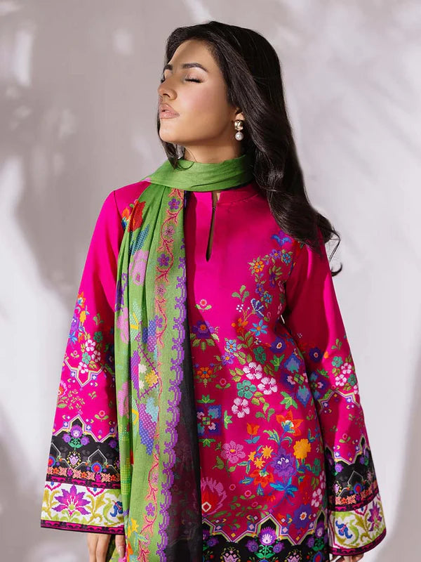 CoCo Premium 3Pcs Lawn With Digital Printed Shirt And Trouser 001024