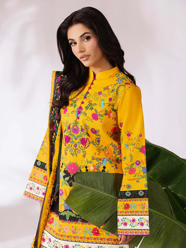 CoCo Premium 3Pcs Lawn With Digital Printed Shirt And Trouser 001026