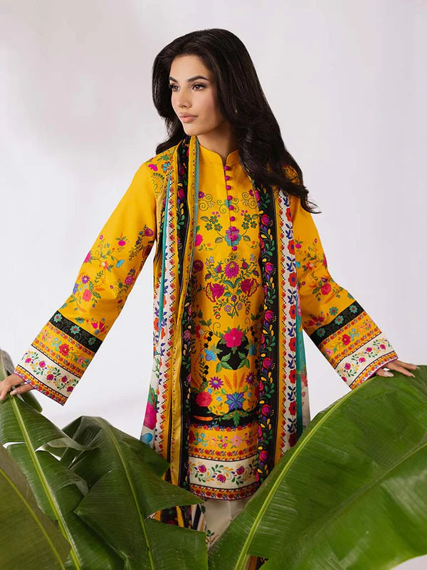 CoCo Premium 3Pcs Lawn With Digital Printed Shirt And Trouser 001026